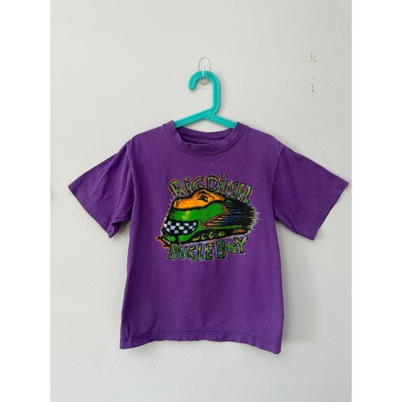 Bugle Boy Other - Vintage Kids Bugle Boy Big Diesel Train T-Shirt Youth XL 6-8 years 90s USA